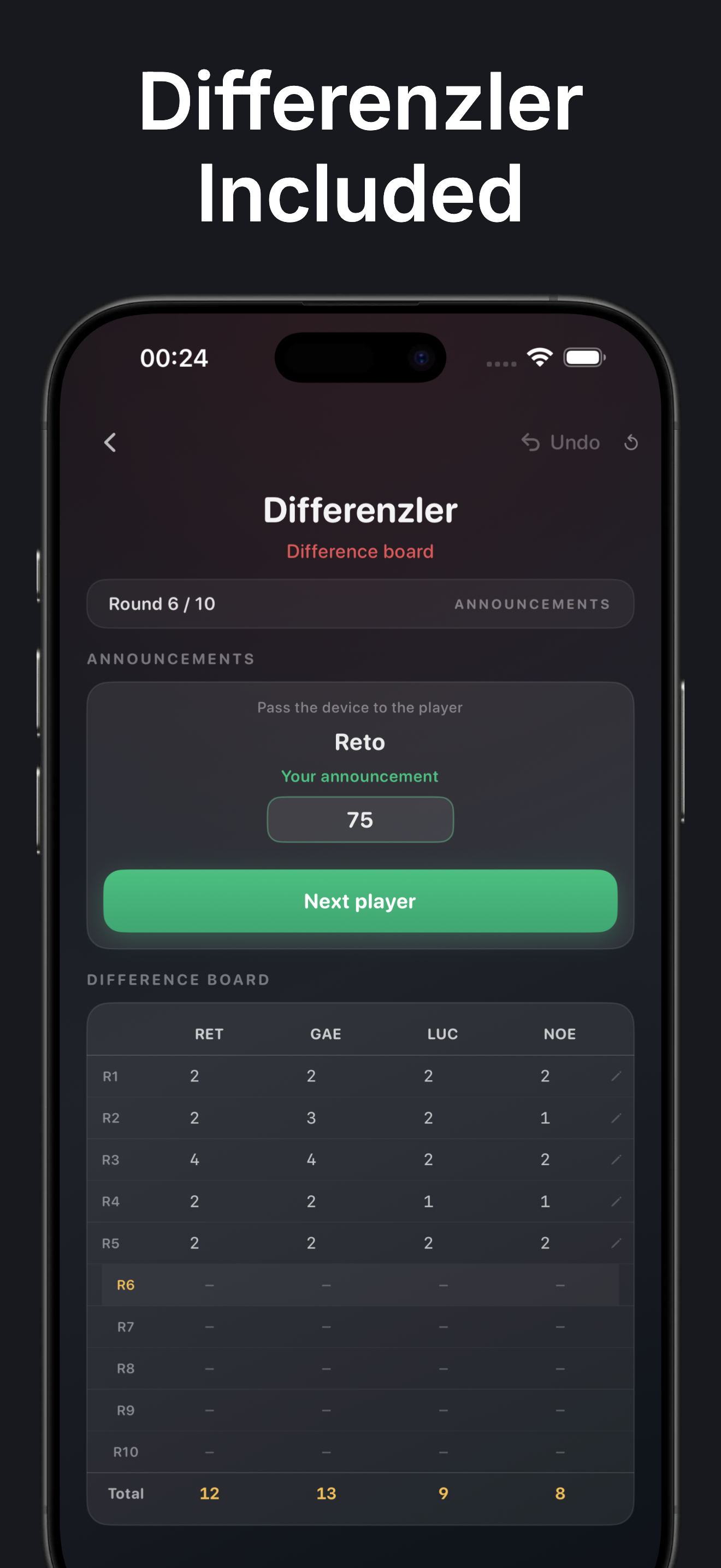 JassScore iPhone screenshot 8